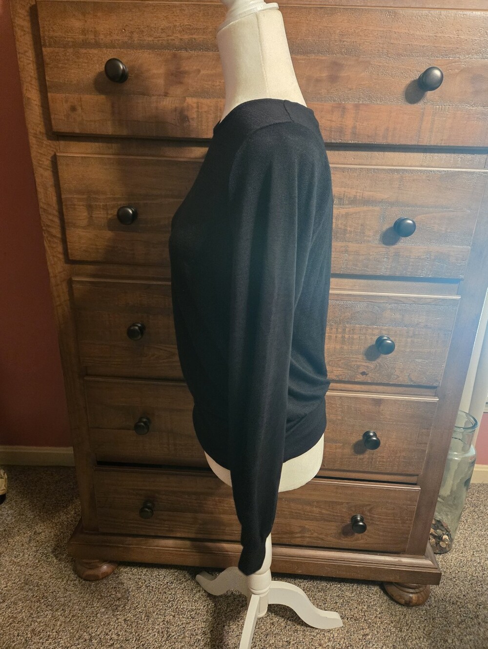 Banana Republic Black Lightweight Sweater Size S. NWT - Picture 4 of 7